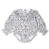 Organic Ruffle Bubble Romper - Wildvine - Makemake Organics