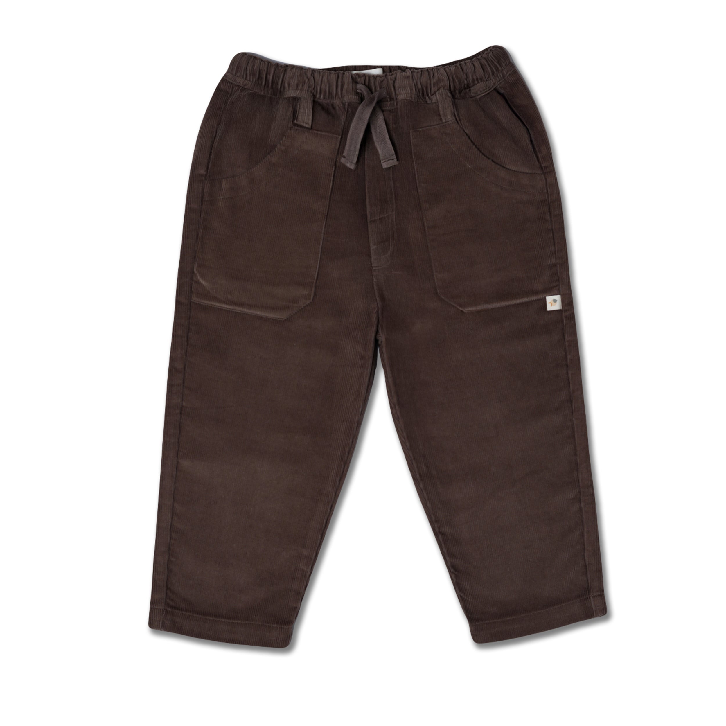Organic Corduroy Pant - Dark Brown - Makemake Organics