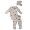 Organic Kimono Onesie & Pants Set - Bicycle - Makemake Organics