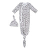 Organic Kimono Knotted Sleep Gown - Wildvine - Makemake Organics