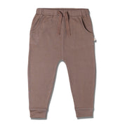 Organic Harem Pants - Taupe - Makemake Organics