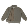 Organic Fleece Zipper Jacket - Olive - Makemake Organics