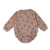 Organic Long Sleeve Bubble Romper - Sun - Makemake Organics