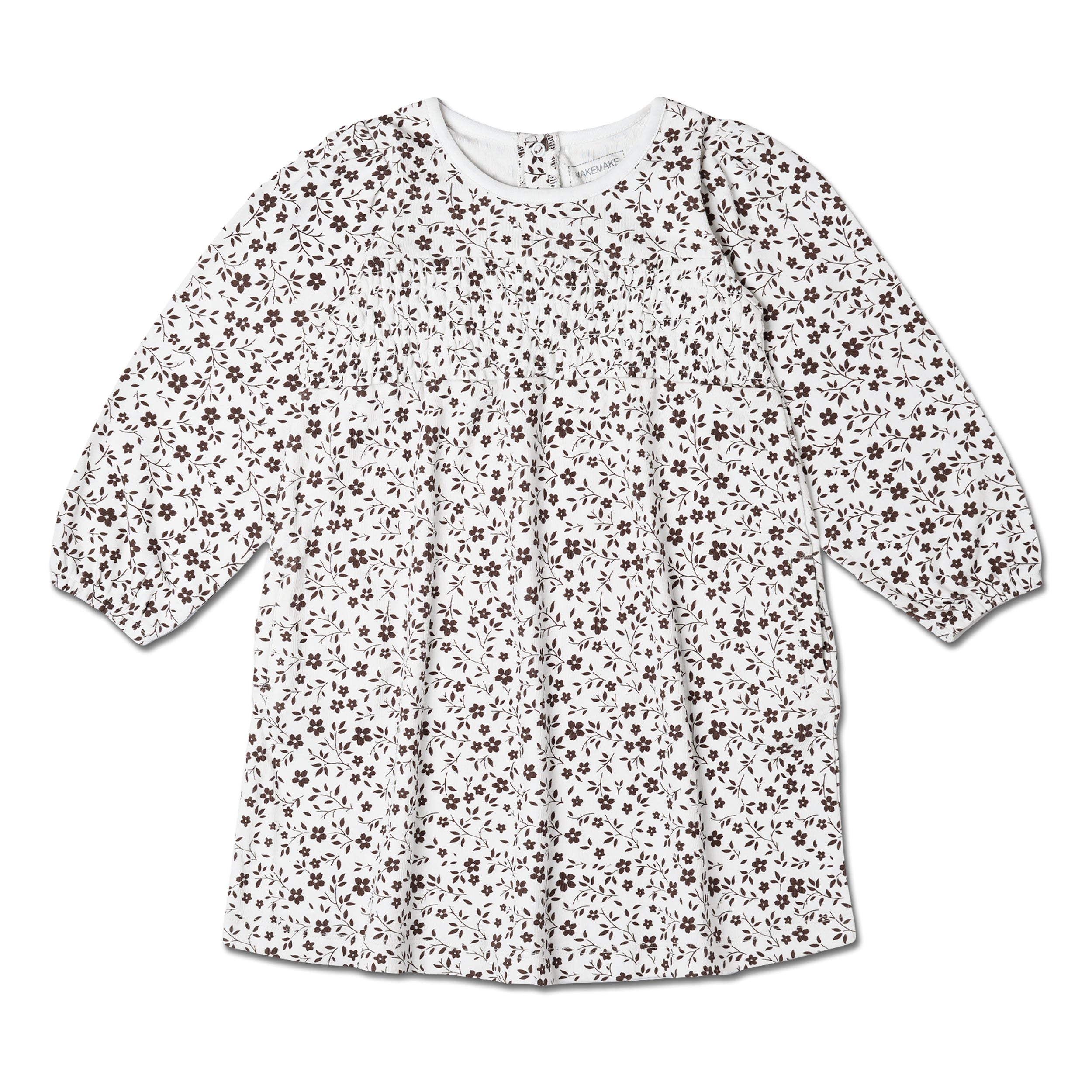 Organic Smocked Sundress - Wildvine - Makemake Organics