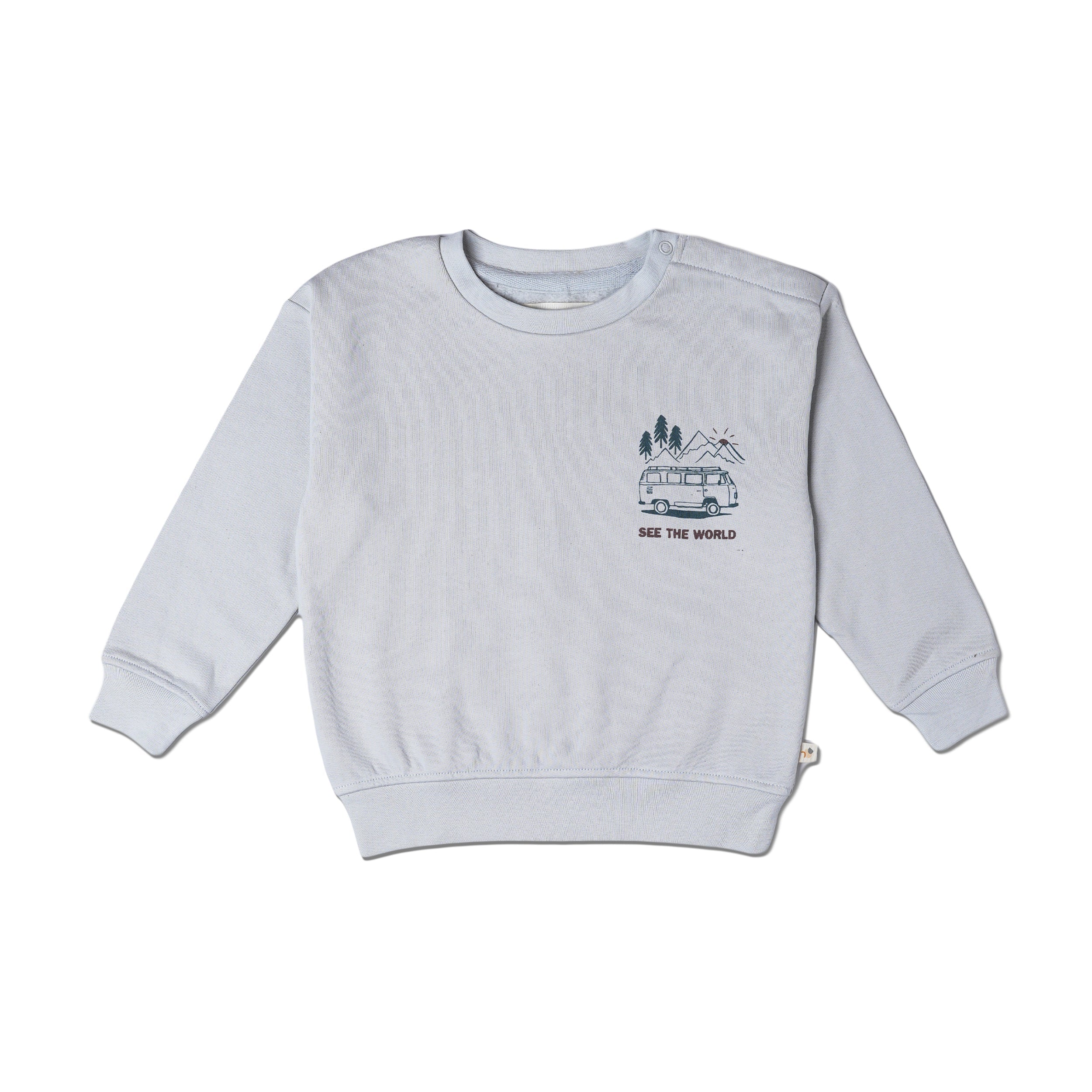Organic Fleece Sweatshirt - Travel - Makemake Organics