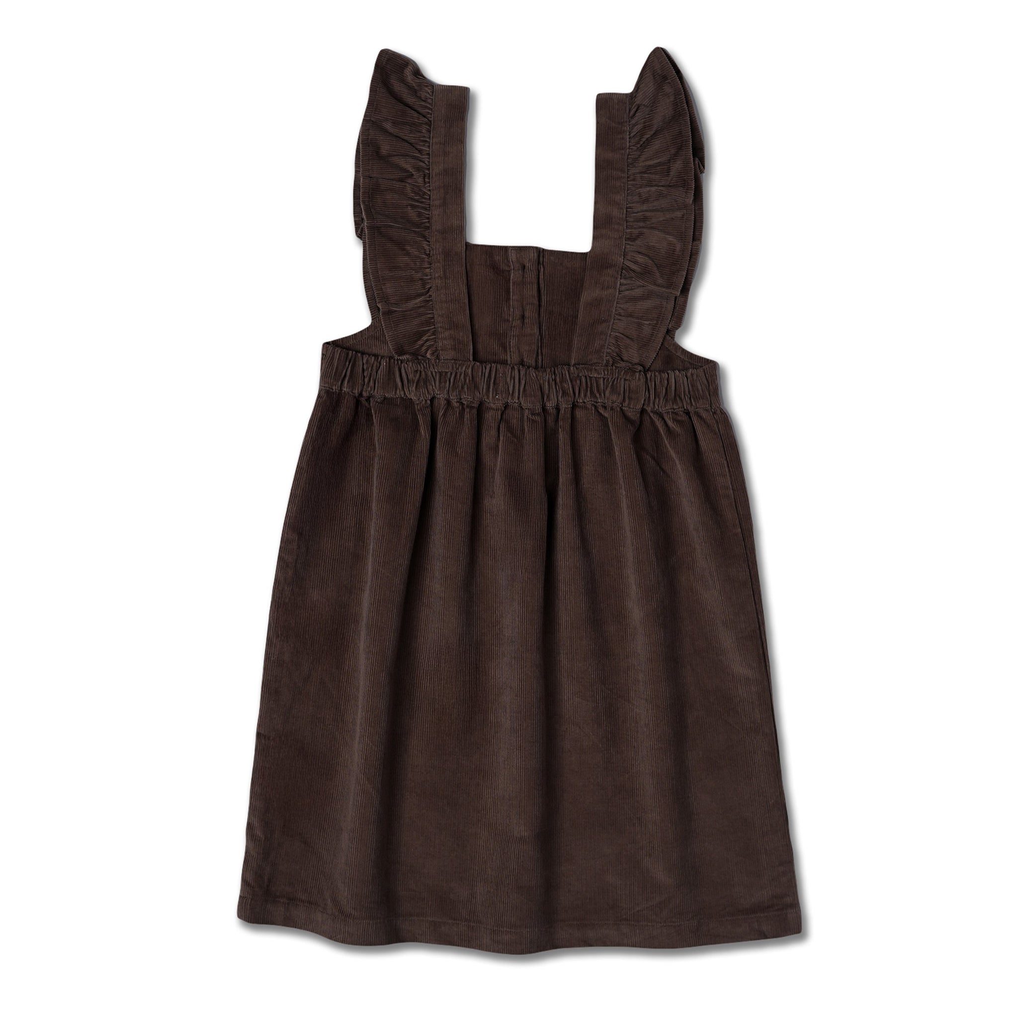 Organic Ruffle Corduroy Dress
