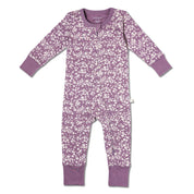 Organic 2-Way Zip Romper - Thistle - Makemake Organics