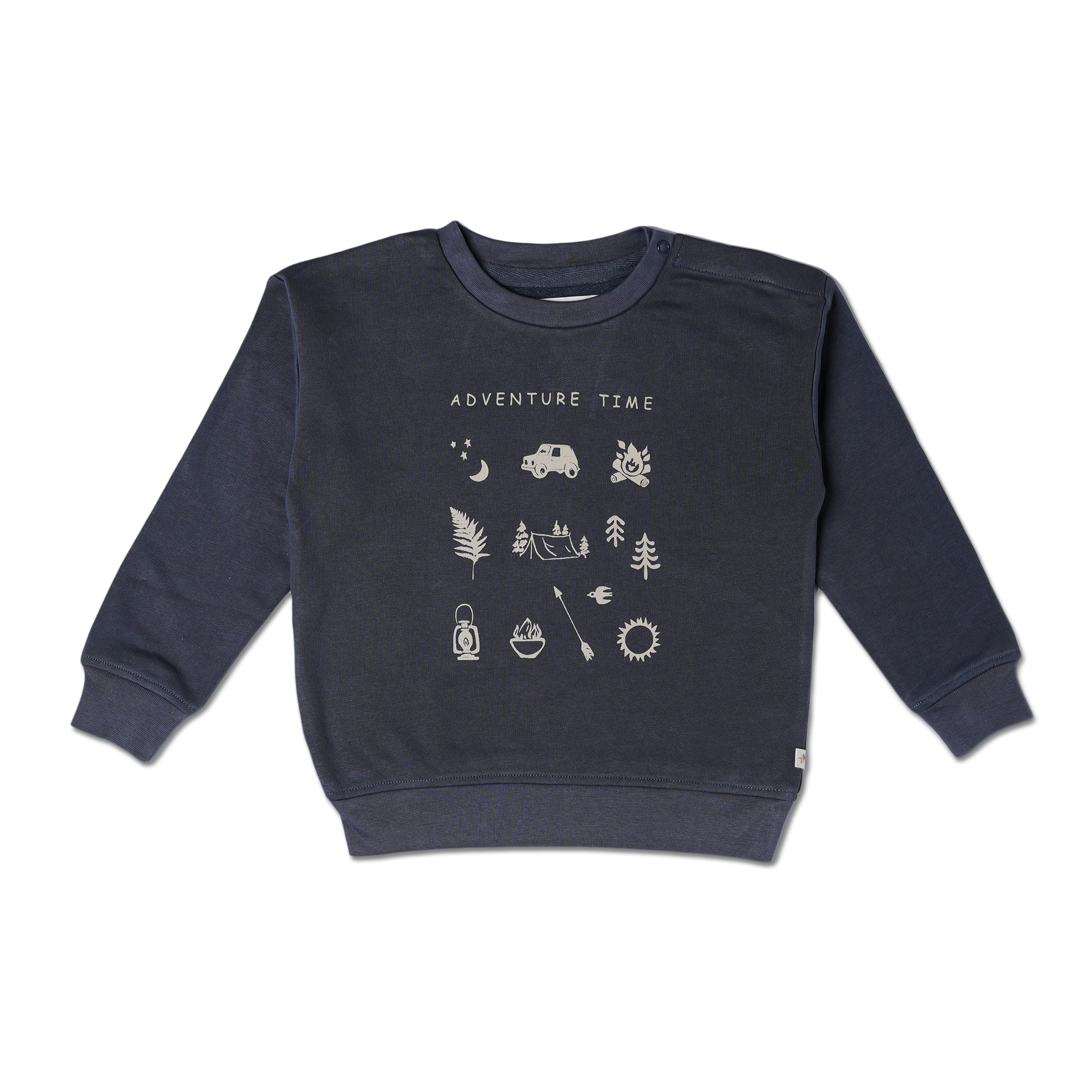Organic Fleece Sweatshirt - Adventure - Makemake Organics