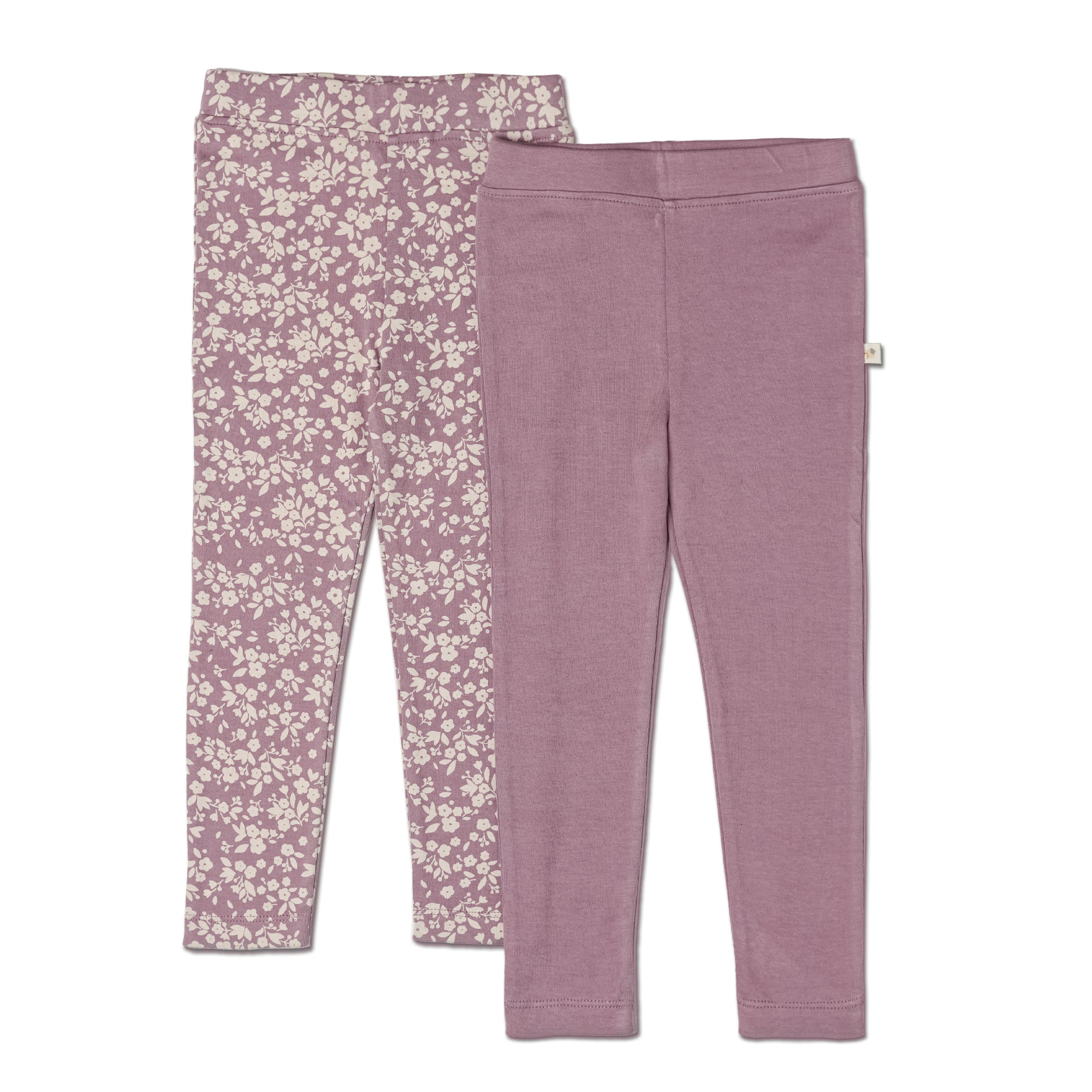 Organic Leggings - Set of 2 - Thistle + Berry - Makemake Organics