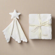 Baby Blanket Gift Set with Star Lovey - Ivory (Open Box Deal) - Makemake Organics