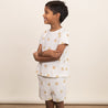 Organic Tee & Shorts Set - Summer Sun - Makemake Organics