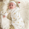 Organic Kimono Infant Sleep Gown - Summer Sun - Makemake Organics