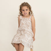 Organic Tiered Dress - Wild Tropics - Makemake Organics
