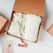 Baby Blanket Gift Set with Star Lovey - Ivory (Open Box Deal) - Makemake Organics