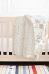 Organic Kids Quilt - Safari & Herringbone - Makemake Organics