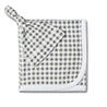 Organic Swaddle Blanket & Hat Set - Olive Gingham - Makemake Organics