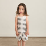 Organic Spaghetti Top & Short Set - Mod Dots