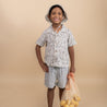 Organic Bucket Sun Hat - Blue Petunia - Makemake Organics