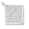 Organic Swaddle Blanket & Hat Set - Harlequin - Makemake Organics