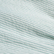 Organic Flutter Summer Dress - Green Stripes - Makemake Organics