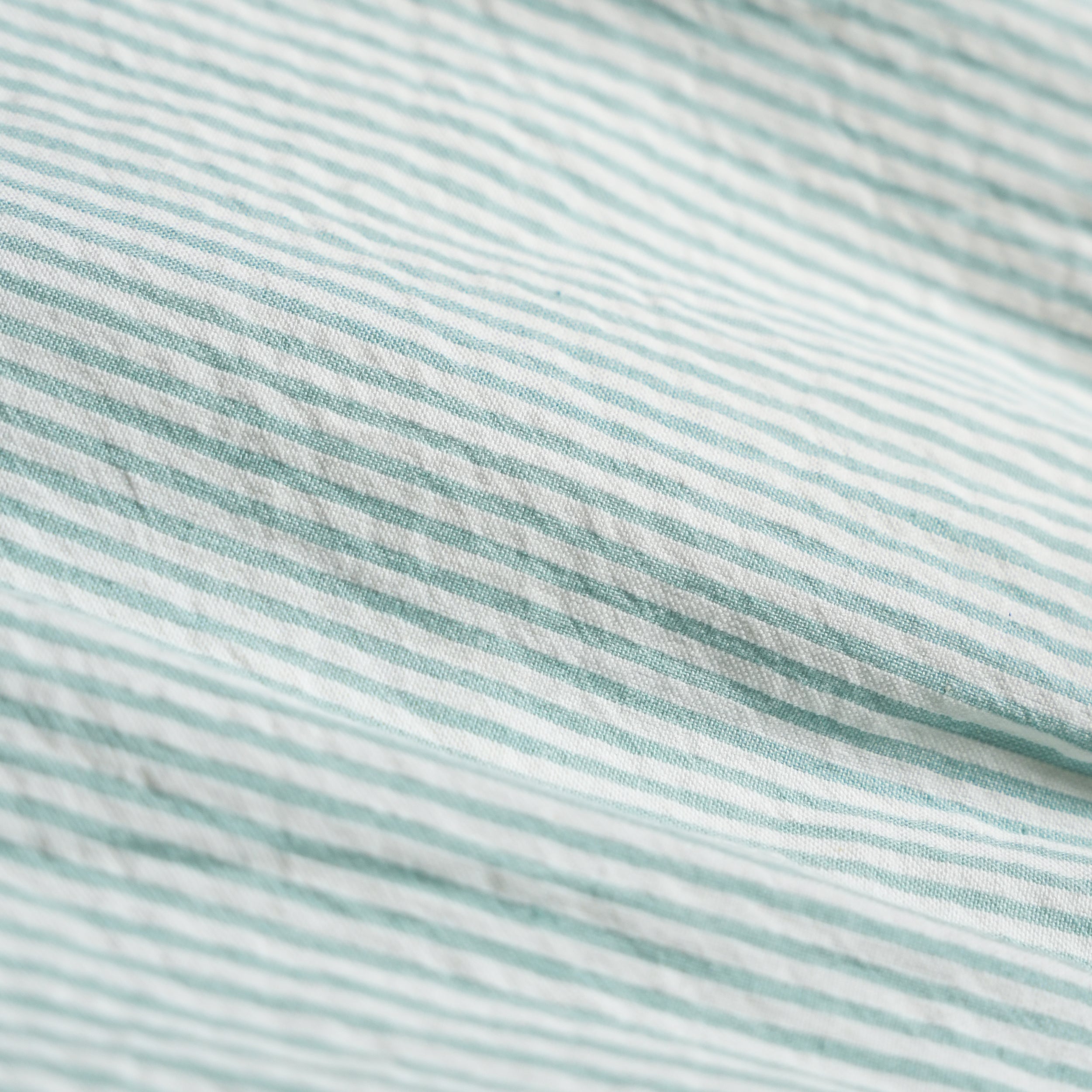 Organic Flutter Summer Dress - Green Stripes - Makemake Organics