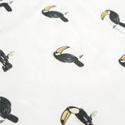 Organic Ruffle Jumpsuit - Toucan - Makemake Organics