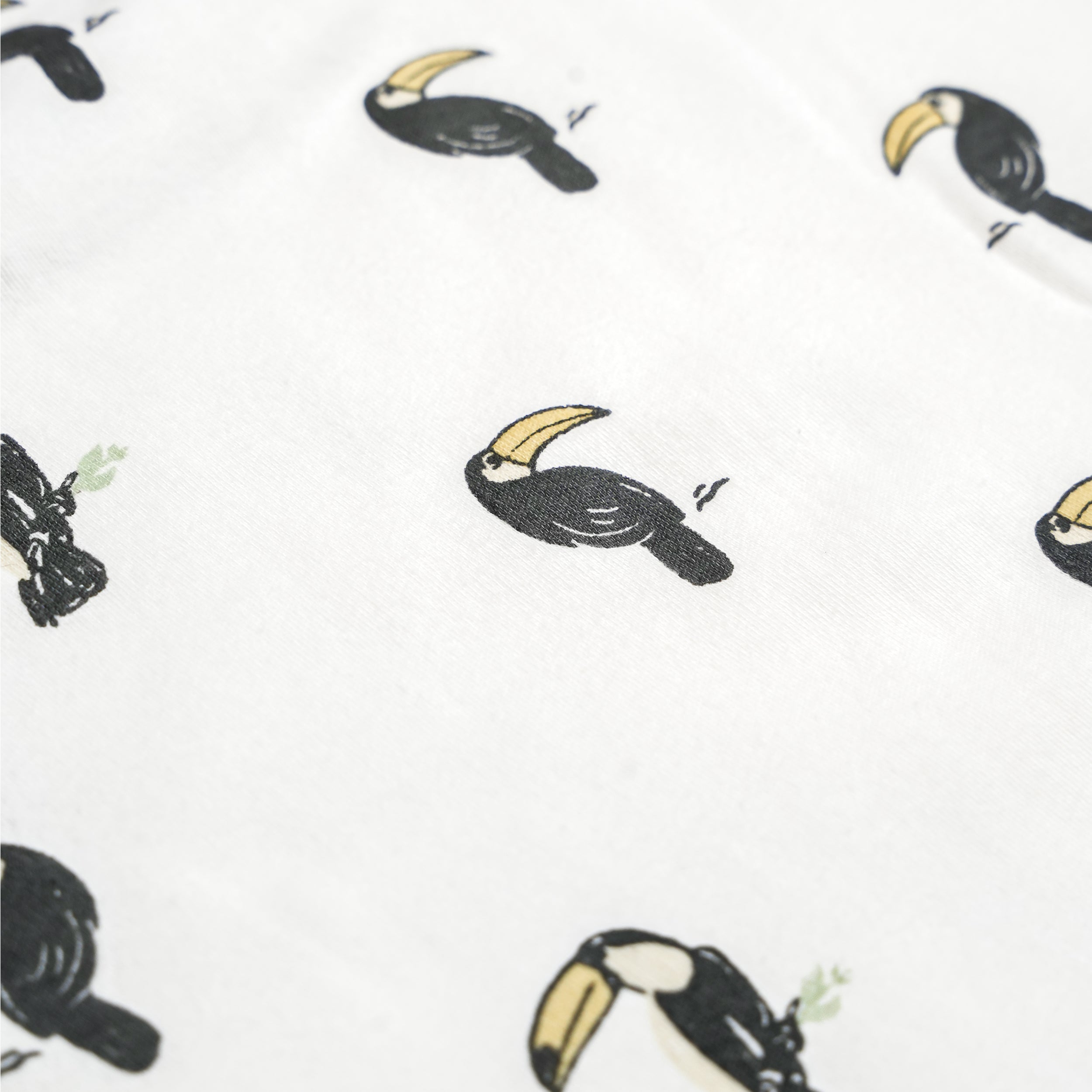 Organic Ruffle Jumpsuit - Toucan - Makemake Organics