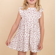 Organic Flutter Dress - Poppy - Makemake Organics