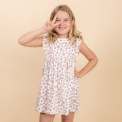 Organic Flutter Dress - Poppy - Makemake Organics