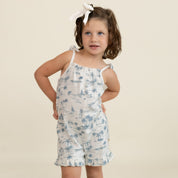 Organic Ruffle Jumpsuit - Coastal - Makemake Organics