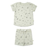 Organic Tee & Shorts Set - Surf - Makemake Organics