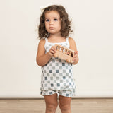 Organic Spaghetti Top & Short Set - Checkered