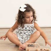 Organic Spaghetti Top & Short Set - Checkered - Makemake Organics