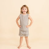 Organic Tank & Tee Shorts Set - Mod Dots