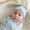 Organic Swaddle Blanket & Hat Set - Celestial - Makemake Organics