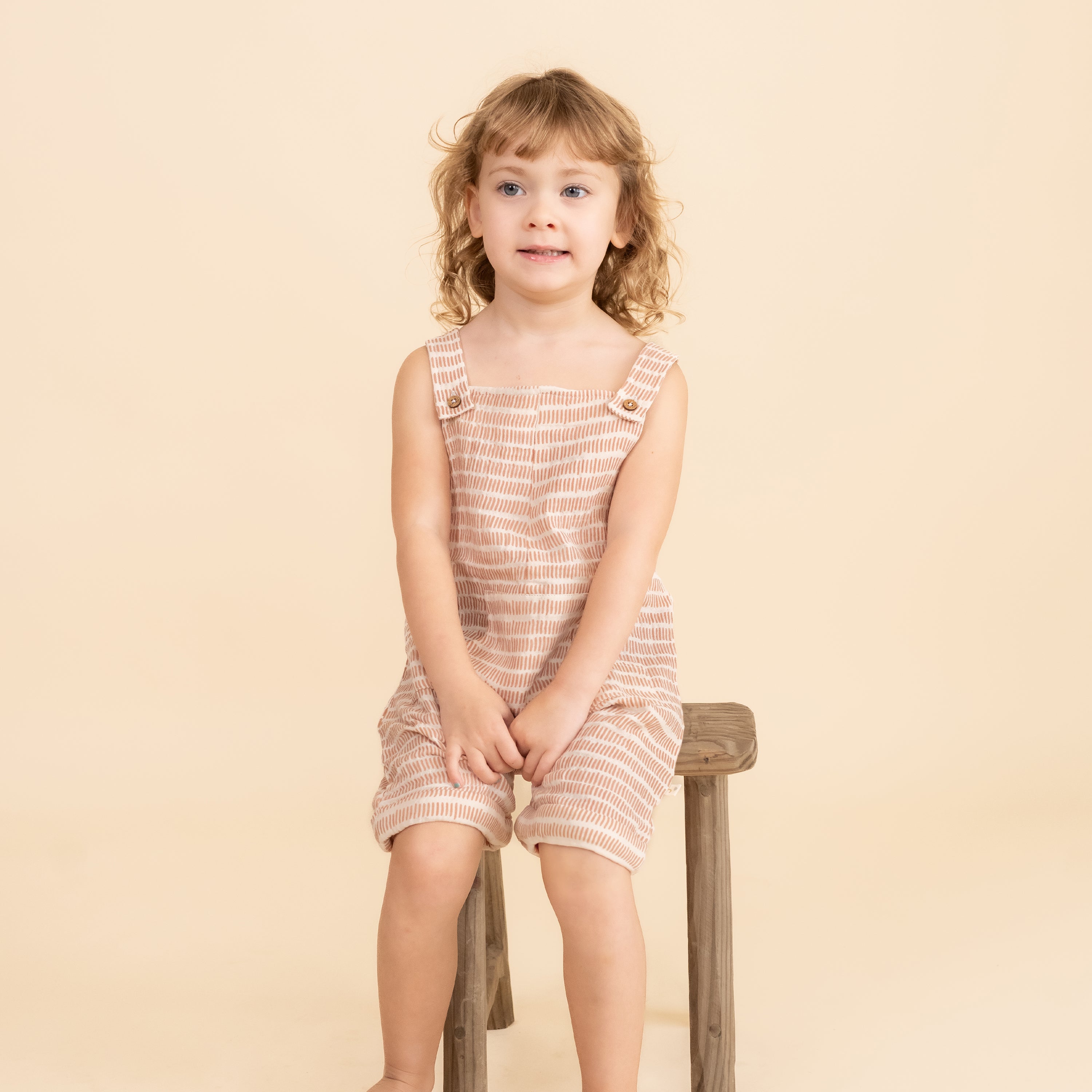 Organic Shortalls - Dash Lines - Makemake Organics