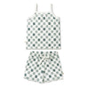 Organic Spaghetti Top & Short Set - Chequered - Makemake Organics