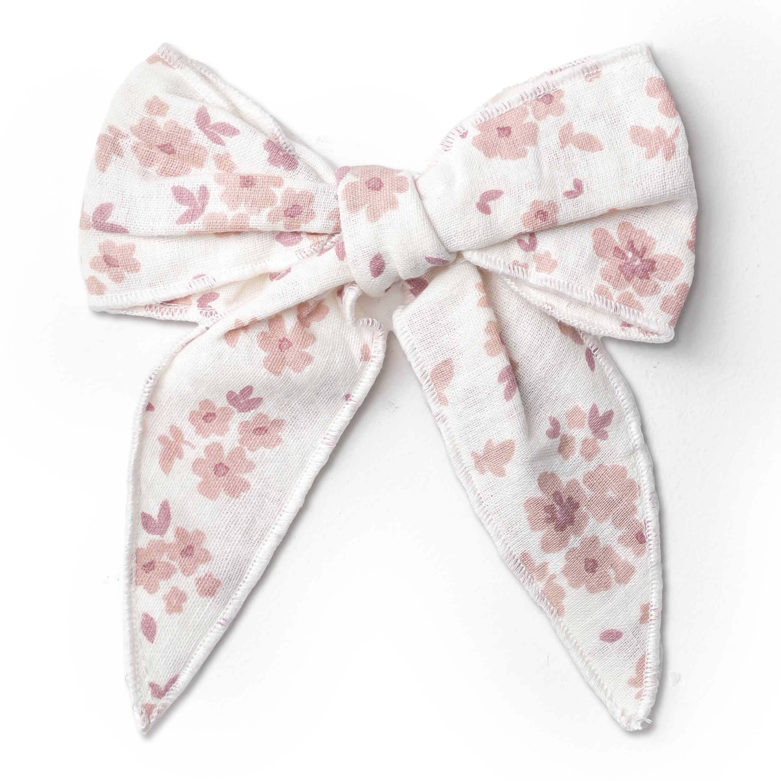 Organic Hair Bow Clip - Petit Floral - Makemake Organics