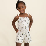 Organic Ruffle Jumpsuit - Toucan