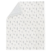 Organic Kids Quilt - Astro & Navy Blue Stripes (Open Box) - Makemake Organics