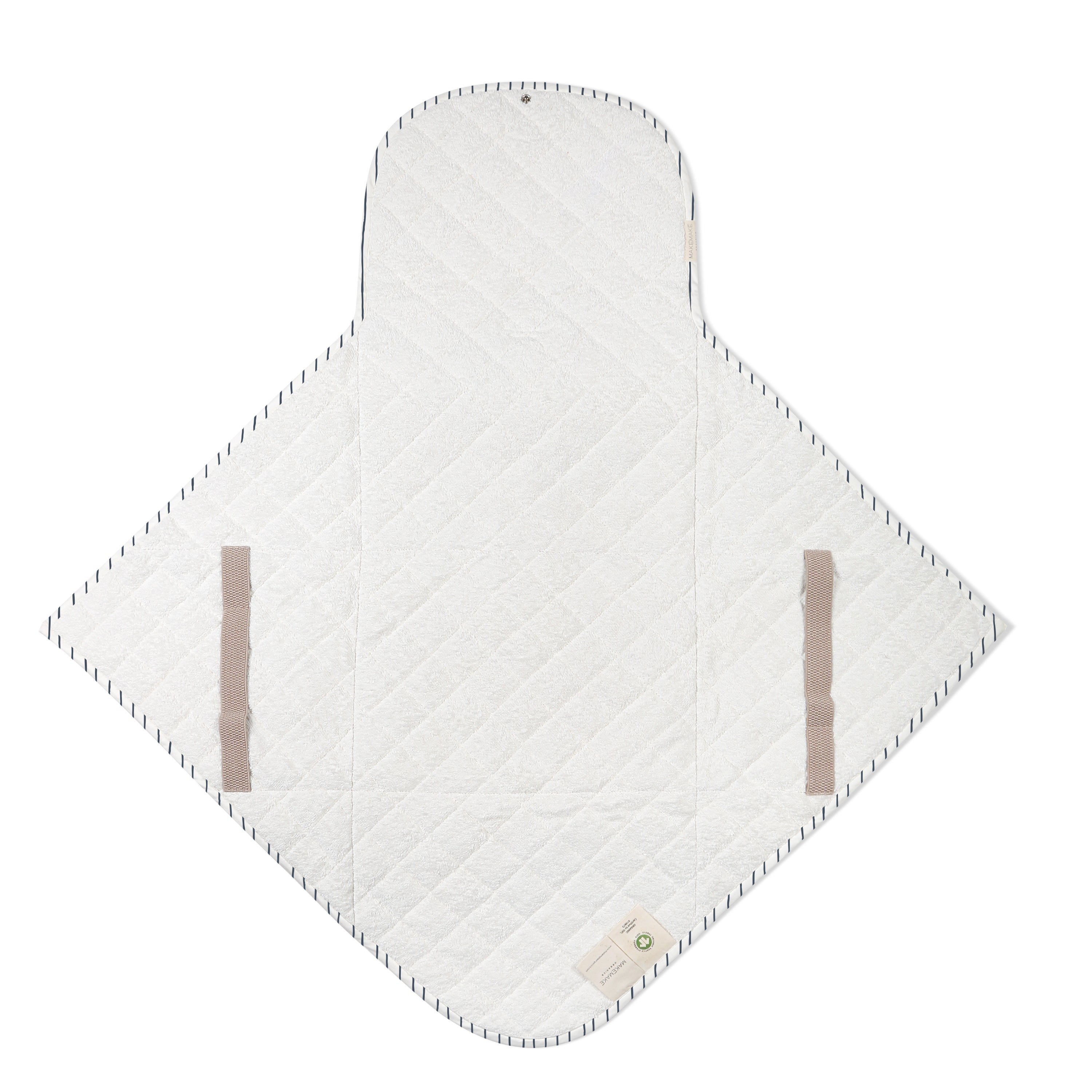 Organic Cotton Portable Changing Mat -Navy Stripes - Makemake Organics