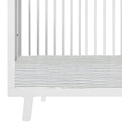 Organic Crib Sheet -Navy Stripes - Makemake Organics