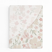 Organic Crib Sheet - Blossom - Makemake Organics
