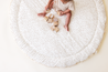 Organic Cotton Quilted Play Mat - Gardenia - Makemake Organics