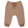 Organic Fleece Jogger Pants - Taupe - Makemake Organics