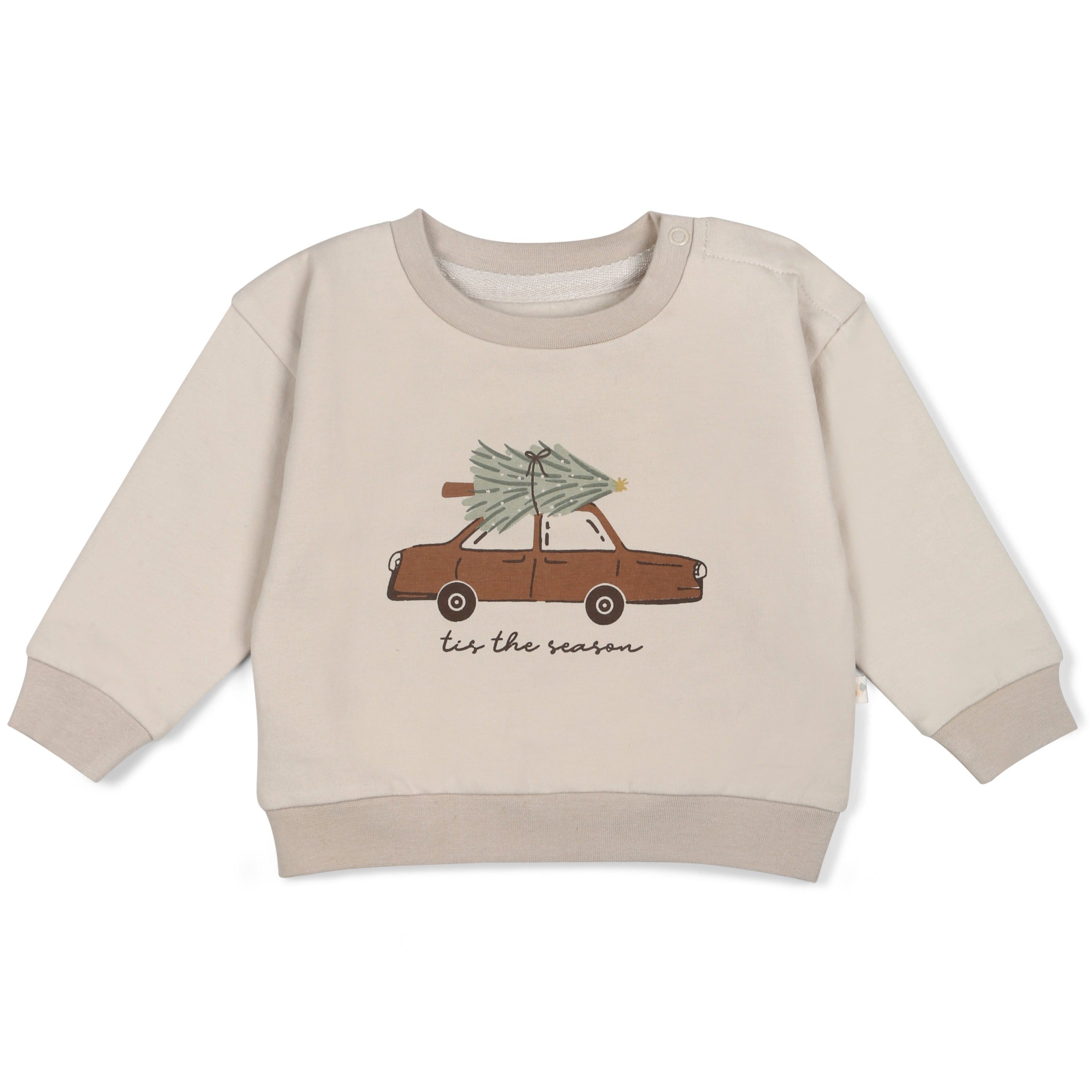 Organic Fleece Sweatshirt - Tis The Season - Makemake Organics