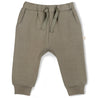 Organic Fleece Jogger Pants - Olive - Makemake Organics