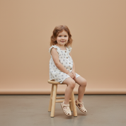Organic Flutter Top & Shorts Set - Poppy - Makemake Organics