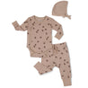 Organic Kimono Onesie & Pants Set - Acorn - Makemake Organics