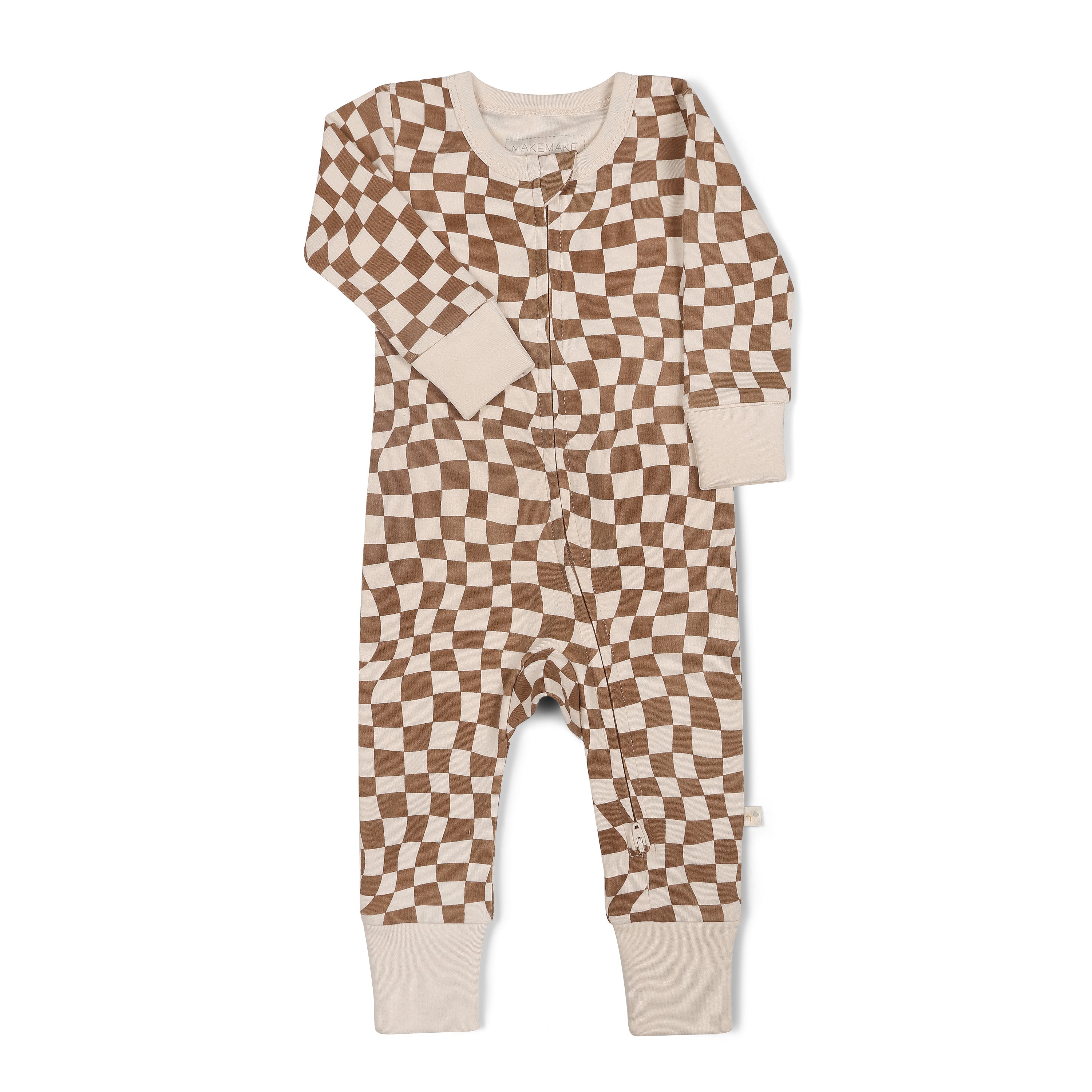 Organic 2-Way Zip Romper - Groovy - Makemake Organics